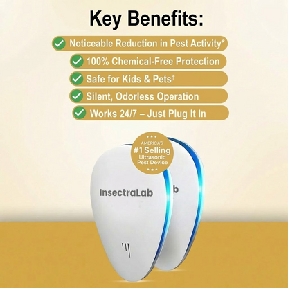 InsectraLab 2026 Upgraded Pest Repeller - Banish Pests For Good