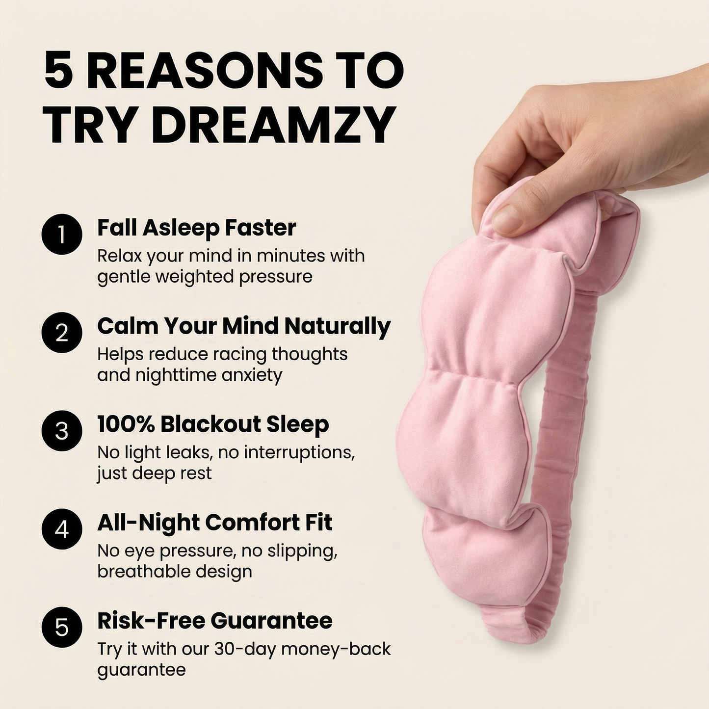 Dreamzy - Weighted Sleep Mask