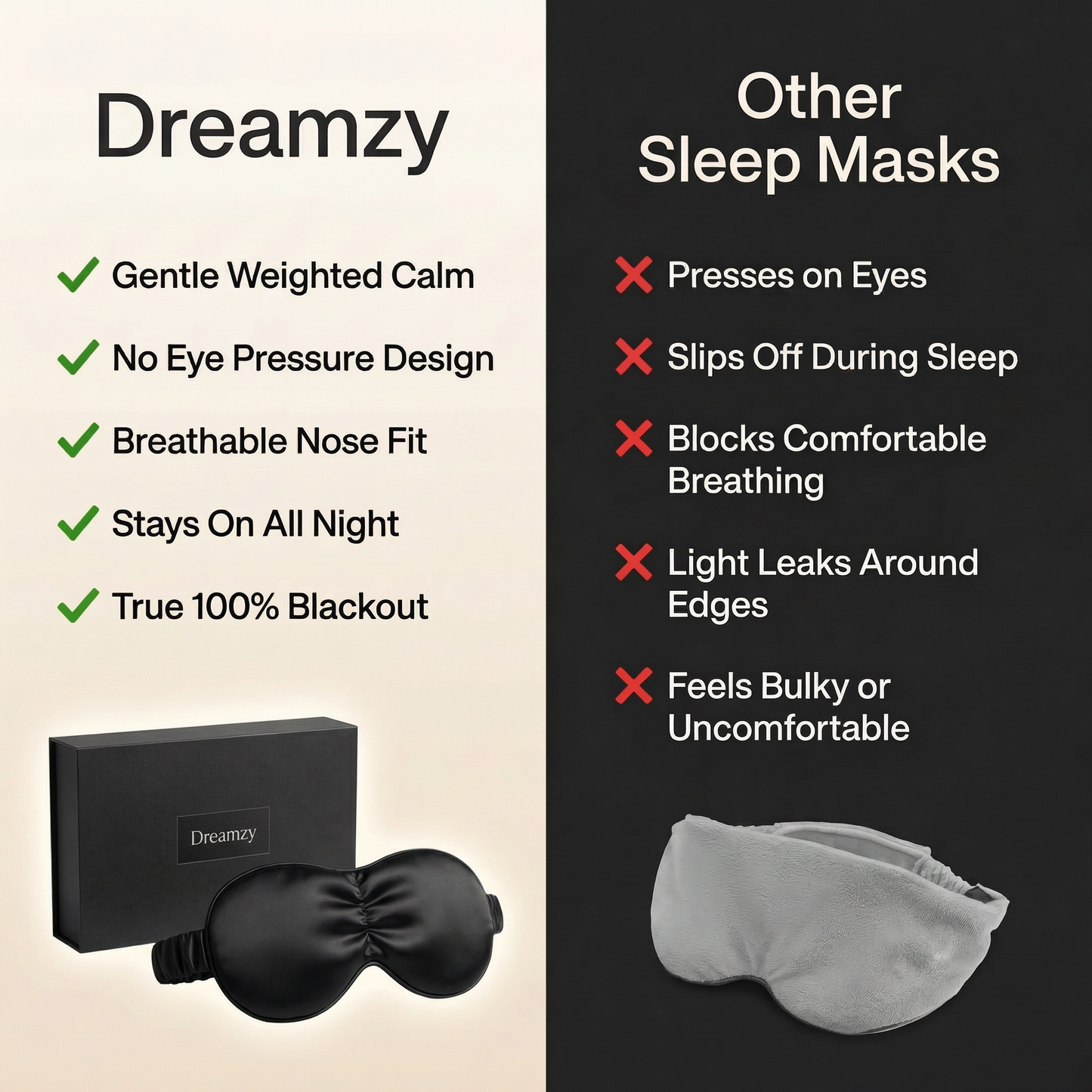 Dreamzy - Weighted Sleep Mask