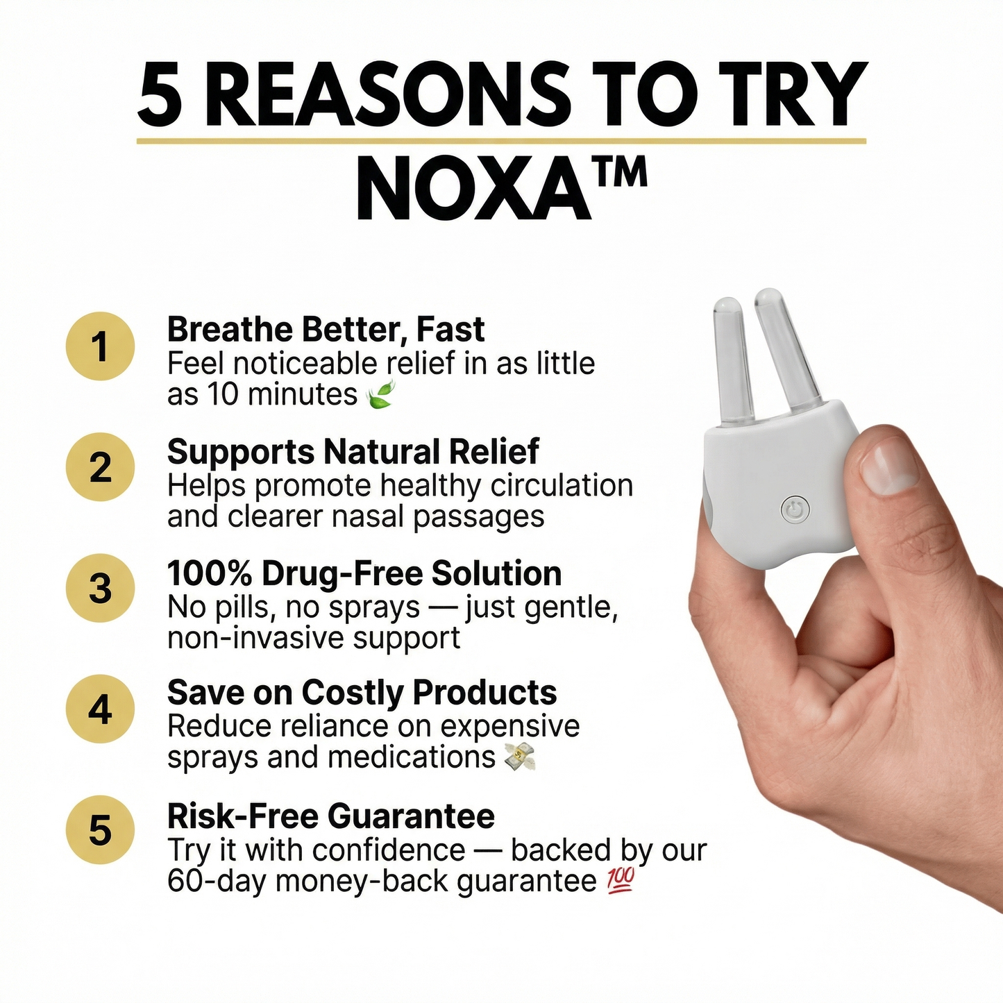 NOXA – Infrared Sinus Relief Device