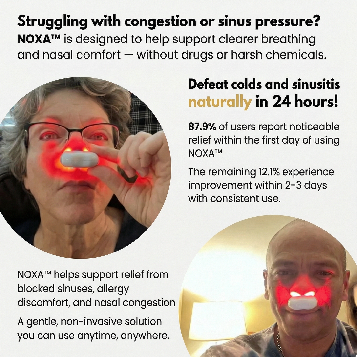 NOXA – Infrared Sinus Relief Device